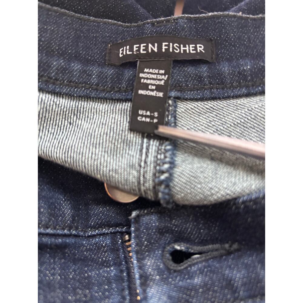 Eileen Fisher - NWOT  Women's Organic Cotton Stretch Straight Jean Size S - Picture 6 of 7